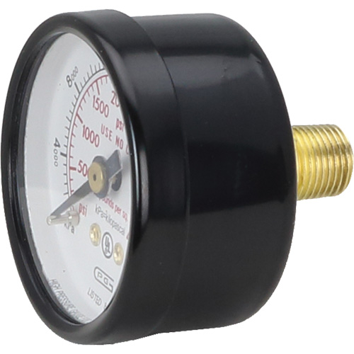 Manom&egrave;tres,  1-1/2", 0 - 4000 psi, Fixation arri&egrave;re, Analogique Sécurité Médic