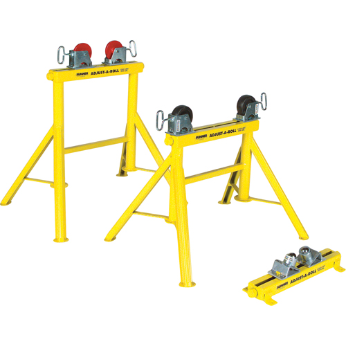 Adjust-A-Rolls&reg; Stand, 1000 lbs. Load Capacity, 36" Pipe Capacity Sécurité Médic