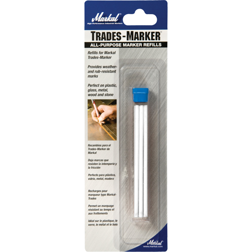 Trades Marker&reg; All Purpose Marker, White Sécurité Médic