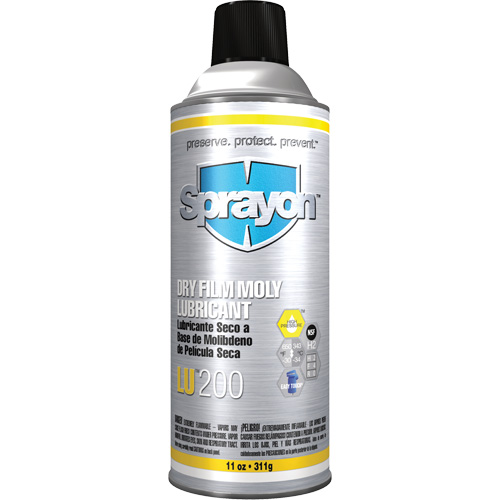LU200 Dry Film Moly Lubcricant, Aerosol Can Sécurité Médic
