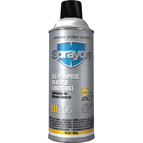 Lubrifiant &agrave; la silicone tout usage LU206, Canette a&eacute;rosol Sécurité Médic