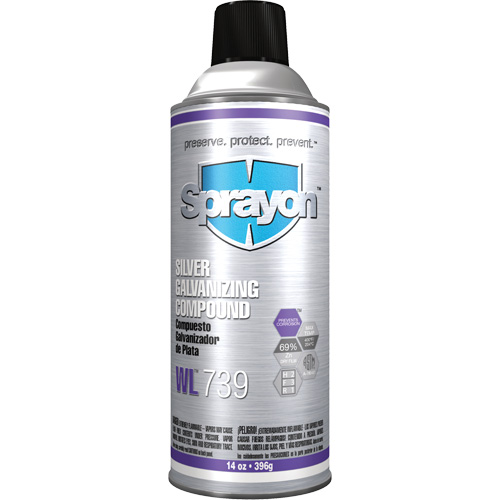 WL739 Silver Galvanizing Compound, Aerosol Can Sécurité Médic