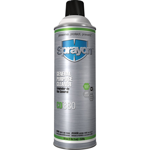 CD880 General Purpose Cleaner, Aerosol Can Sécurité Médic