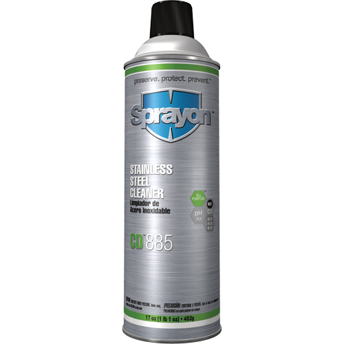 Nettoyant pour acier inoxydable CD885, 20 oz, Canette a&eacute;rosol Sécurité Médic
