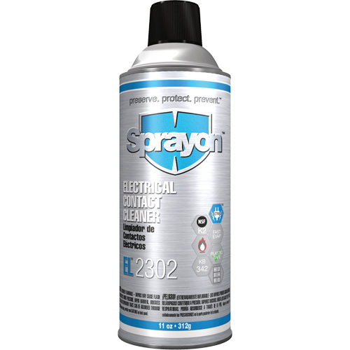 EL2302 Electrical Contact Cleaner, Aerosol Can Sécurité Médic