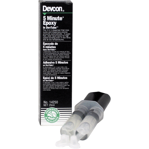 5-Minute Adhesive, 25 ml, Dual Cartridge, Two-Part, Clear Sécurité Médic