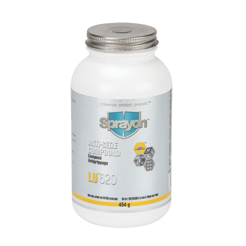 LU620 Anti-Seize Compound, 454 g, Brush Top Bottle, 2200°F (1204°C) Max. Temp Sécurité Médic