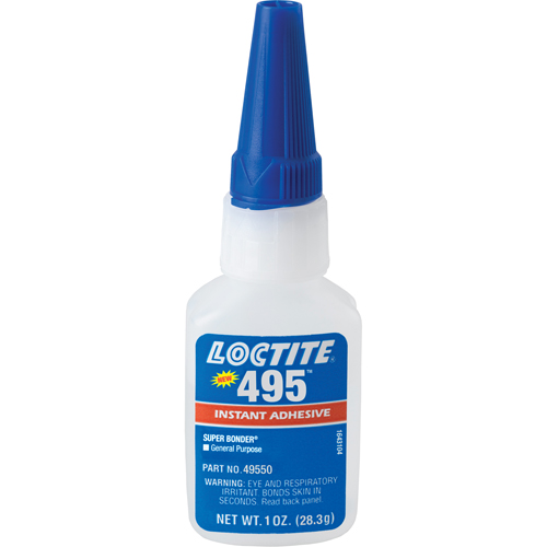 Adh&eacute;sif instantan&eacute; Super Bonder 495, Transparent, Bouteille, 28,3 g Sécurité Médic