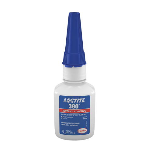 Black Max 380 Toughened Adhesive, Black, Bottle, 1 oz. Sécurité Médic