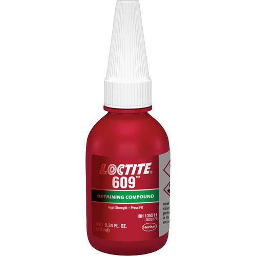 Compos&eacute; de retenue 609 &agrave; usage g&eacute;n&eacute;ral, 10 ml, Bouteille, Vert Sécurité Médic