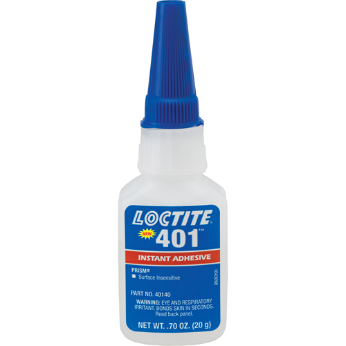 Prism 401 Instant Adhesive, Clear, Bottle, 20 g Sécurité Médic