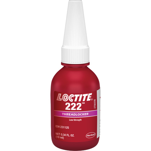 Threadlocker 222 Small Screw, Purple, Low, 10 ml, Bottle Sécurité Médic