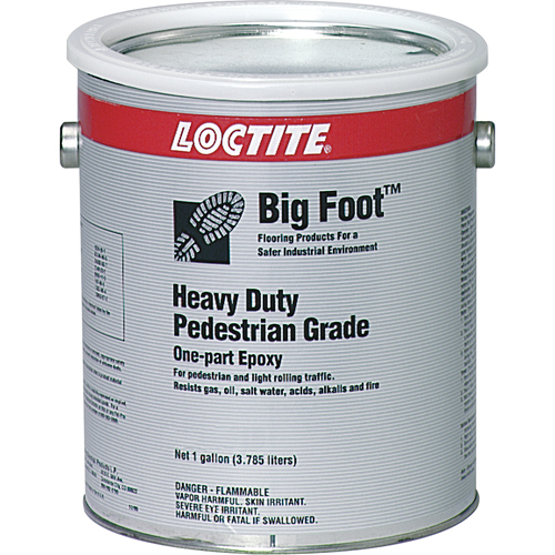 Rev&ecirc;tement antid&eacute;rapant robuste pour plancher Big Foot de calibre pi&eacute;ton, 1 gal., &eacute;poxy, Noir Sécurité Médic