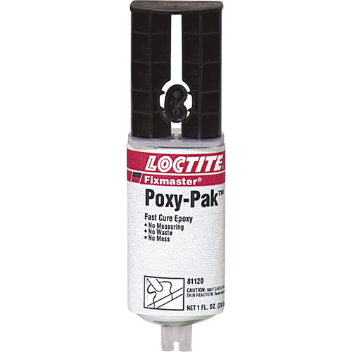 Fixmaster&reg; Fast Cure POXY PAK Adhesive, 92 g, Syringe, Two-Part, Translucent Sécurité Médic