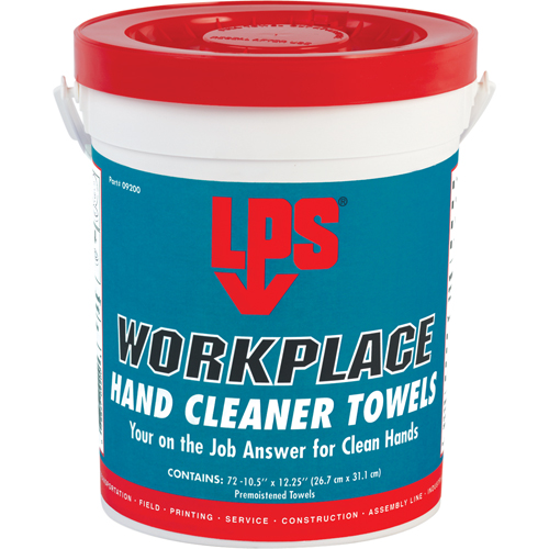 Workplace Hand Cleaner Towels, 72 Wipes, 10-1/2" x 12-1/4" Sécurité Médic