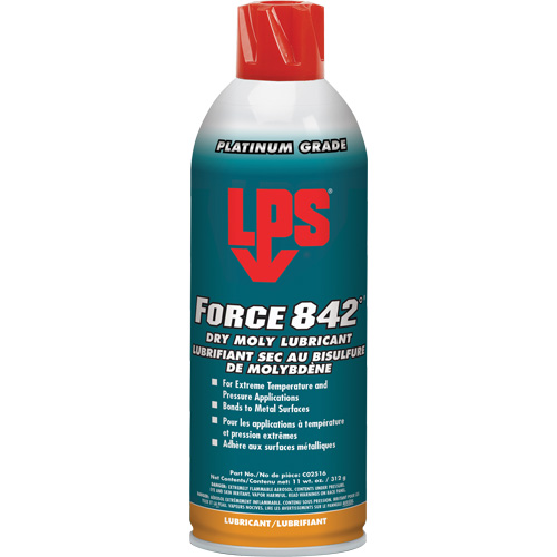 Lubrifiant sec au Moly Force 842°, Canette a&eacute;rosol Sécurité Médic