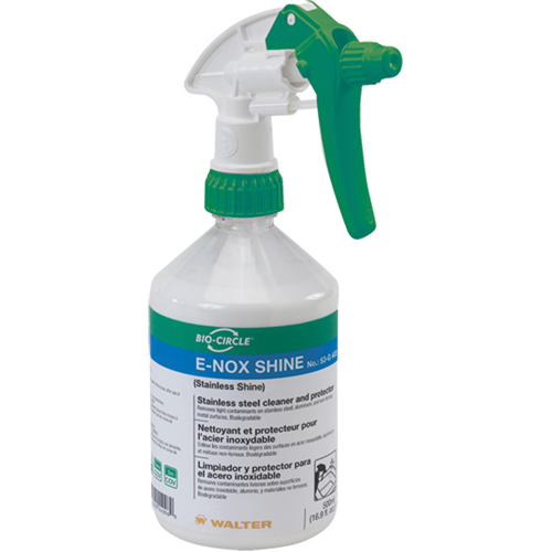 E-Nox Shine Stainless Steel Cleaner & Protector, 500 ml, Trigger Bottle Sécurité Médic