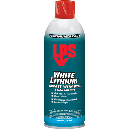 Graisse de Lithium blanche a/PTFE, Canette a&eacute;rosol Sécurité Médic