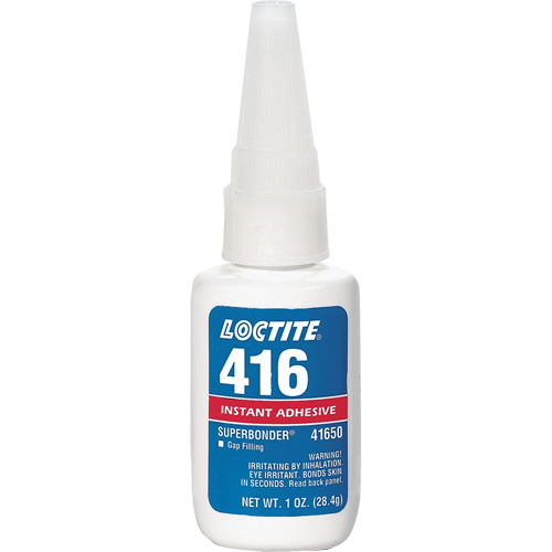 Colle instantan&eacute;e 416 Super Bonder, Transparent, Bouteille, 1 oz Sécurité Médic