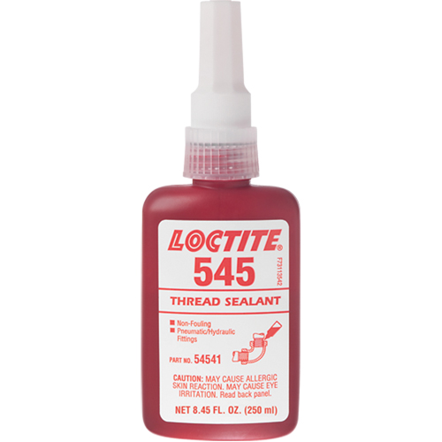 Scellant &agrave; filets 545 hydraulique/pneumatique, Bouteille, 250 ml, -54° C - 121° C/-65° F - 250° F Sécurité Médic