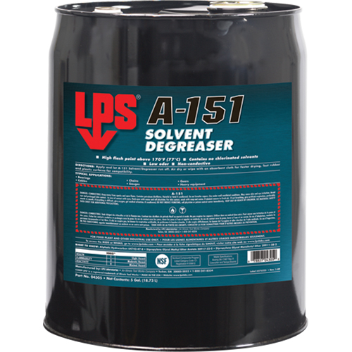 A-151 Solvent Degreaser, Pail Sécurité Médic