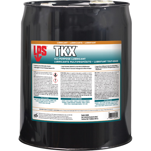 TKX All-Purpose Lubricant, Pail Sécurité Médic