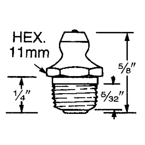 Fitting, 10 mm Thread Sécurité Médic