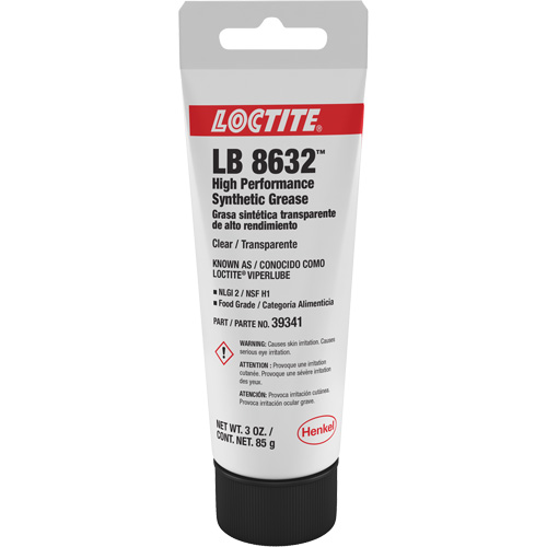 ViperLube&reg; High Performance Clear Synthetic Grease, 3 oz., Tube Sécurité Médic
