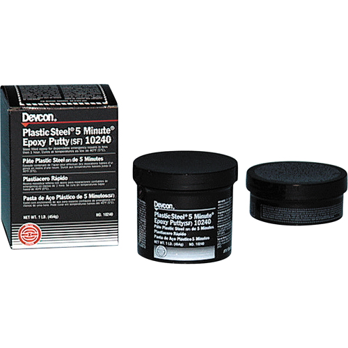 Plastic Steel&reg; 5 Minute&reg; Putty, 1 lb., Tub Sécurité Médic