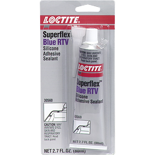 Superflex RTV Silicone Adhesive Sealant, Tube, Blue Sécurité Médic