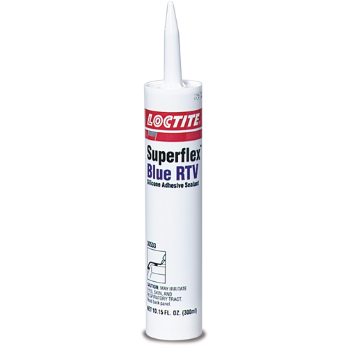 Superflex RTV Silicone Adhesive Sealant, Cartridge, Blue Sécurité Médic