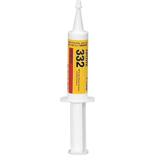 Adh&eacute;sif structurel 332 pour environnements s&eacute;v&egrave;res, 623 g, Seringue, Ambr&eacute;e Sécurité Médic