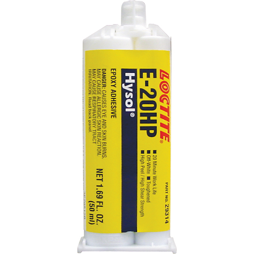 &eacute;poxyde Hysol E-20HP, Deux composants, Cartouche double, 104 g, Blanc cass&eacute; Sécurité Médic