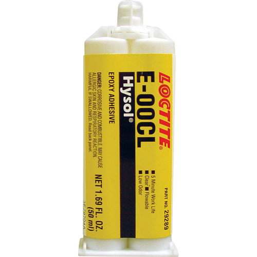 &eacute;poxyde Hysol E-00CL, Deux composants, Cartouche double, 97 g, Transparent Sécurité Médic