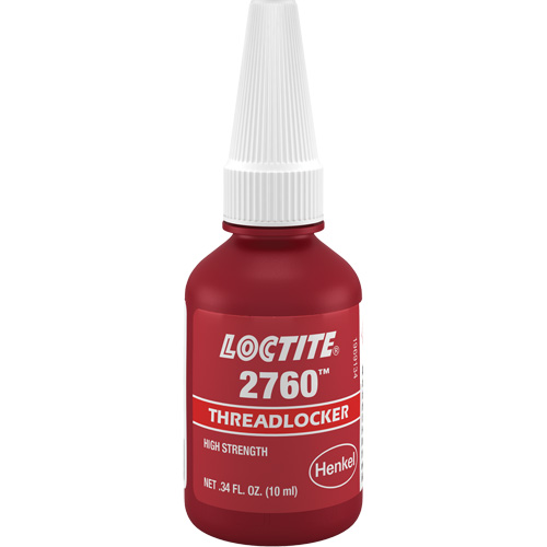 Threadlocker 2760 Instant Adhesive, Red, High, 10 ml, Bottle Sécurité Médic