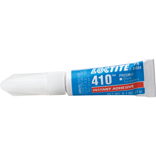 Adh&eacute;sif instantan&eacute; 410, Noir, Tube, 3 g Sécurité Médic