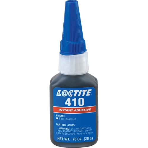 Adh&eacute;sif instantan&eacute; 410, Noir, Bouteille, 20 g Sécurité Médic