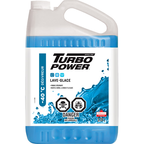 Turbo Power&reg; All-Season Windshield Washer Fluid, Jug, 3.78 L Sécurité Médic