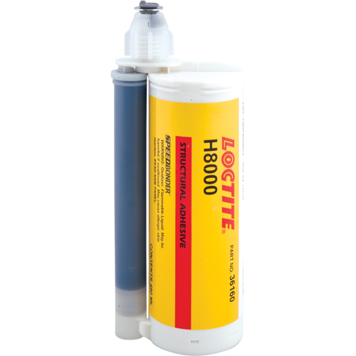 Adh&eacute;sif structural Speedbonder H8000, Deux composants, Cartouche double, 668 g, Vert Sécurité Médic