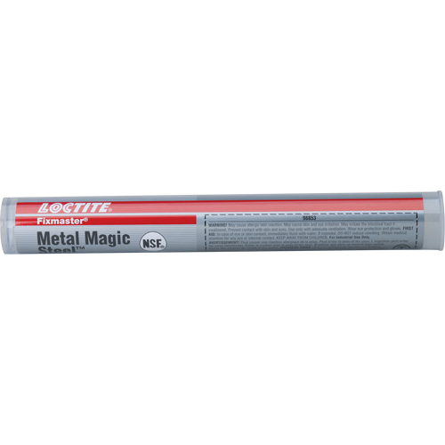 Mastic de r&eacute;paration Metal Magic Steel Fixmaster, 150 g, B&acirc;ton Sécurité Médic