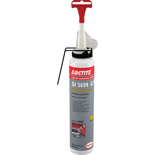 5699 RTV Silicone Gasket Maker, Tube, Grey Sécurité Médic