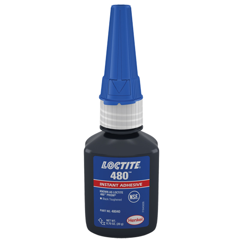 Adh&eacute;sif instantan&eacute; 480, Noir, Tube, 20 g Sécurité Médic