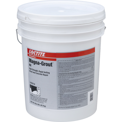 Produit de r&eacute;paration du b&eacute;ton Magna-Grout Fixmaster, Seau Sécurité Médic