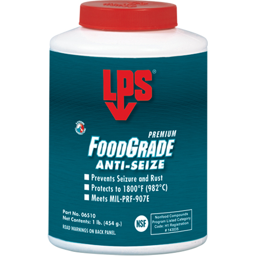 Food Grade Anti-Seize, 1 lb., Bottle Sécurité Médic