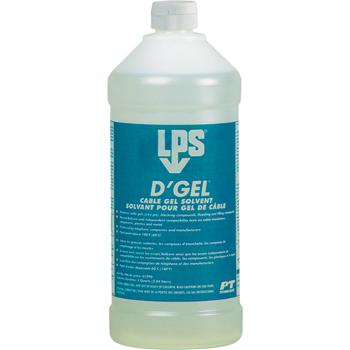 D'Gel&reg; Cable Gel Solvent, 32 oz., Bottle Sécurité Médic