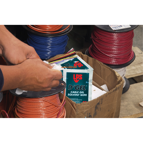 D'Gel&reg; Cable Gel Solvent, Packets Sécurité Médic