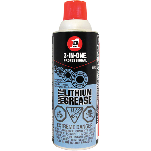 3-IN-1&reg; White Lithium Grease, Aerosol Can Sécurité Médic
