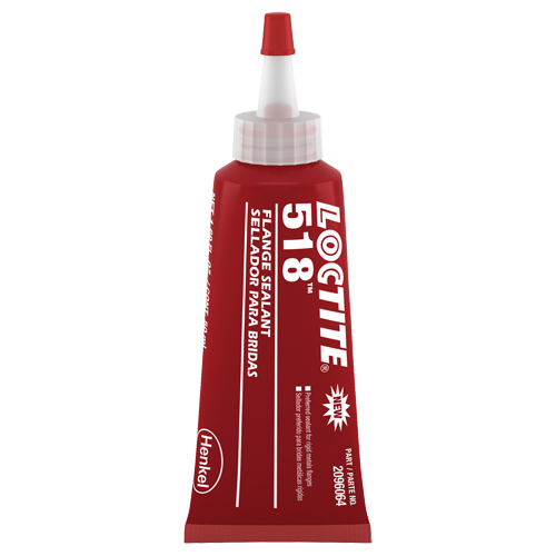 518 Flange Sealant, Tube, Red Sécurité Médic