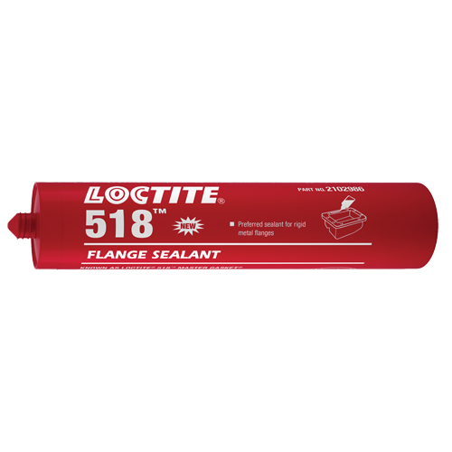 Scellant &agrave; collerettes 518, Cartouche, Rouge Sécurité Médic