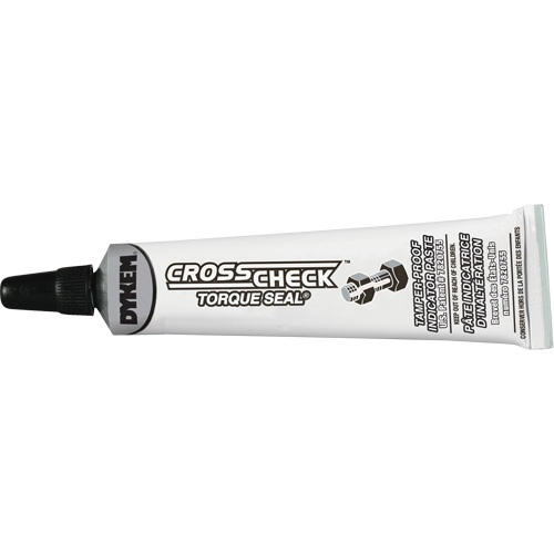 P&acirc;te indicatrice inviolable Cross-Check Torque Seal, 1 liq. oz., Tube, Blanc Sécurité Médic
